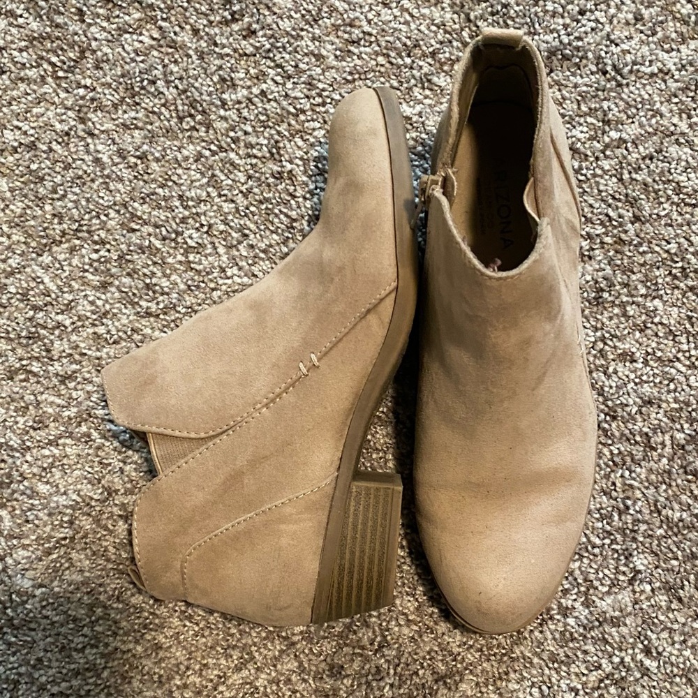 tan booties